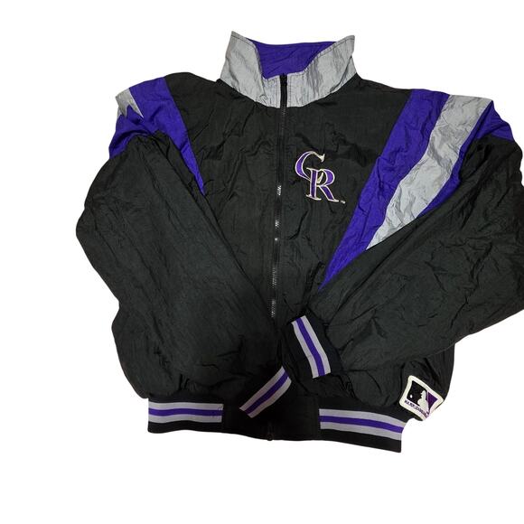 & Other Stories Other - Vtg 1990s Colorado Rockies Felco Full Zip Track Jacket Windbreaker Mens Sz XL